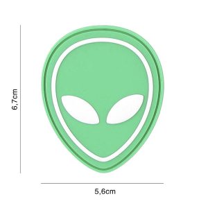 Patch 3D PVC Alien vert
