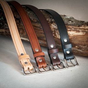 Ceinture fine à boucle lyre 25 mm de large
